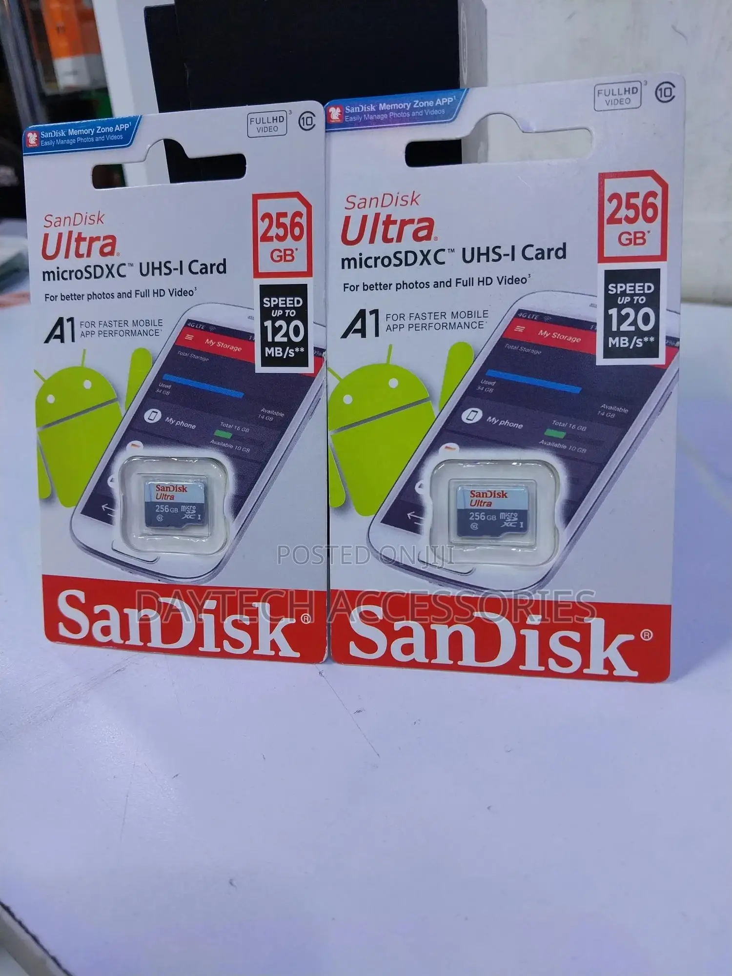 Sandisk Ultra 256gb Micro Sd Card SDXC A1 Uhs-I 120mb/S