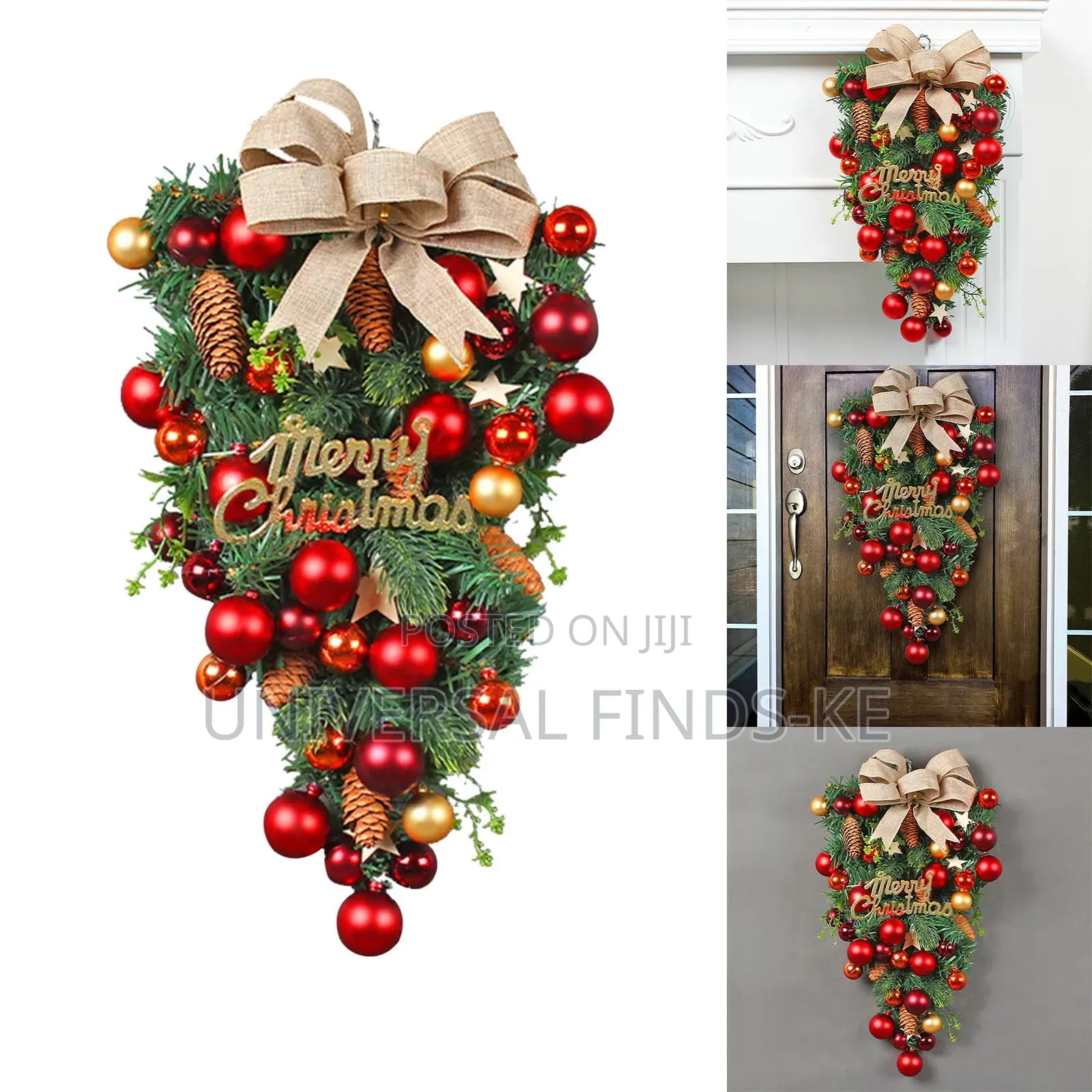 Christmas Front Door Hanging Wreath