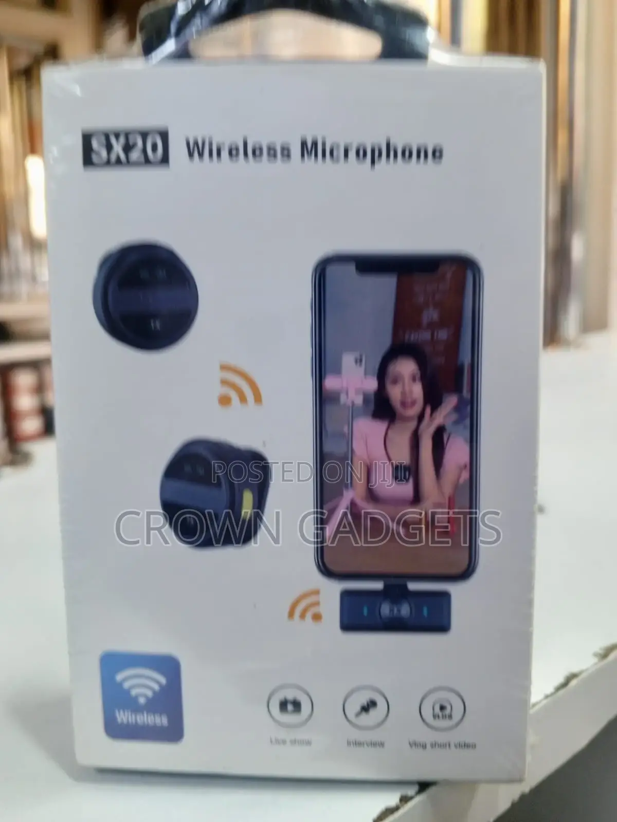 Sx20 Noise-Reduction Wireless Mic for Vlogging Interviews