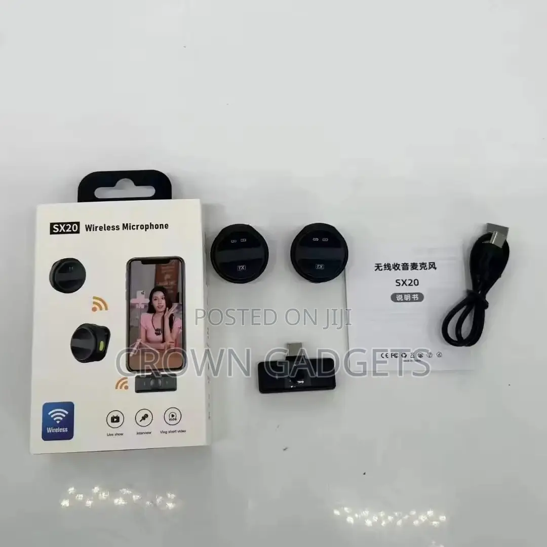 Sx20 Plug-and-Play Clip-on Microphone for Content Creators