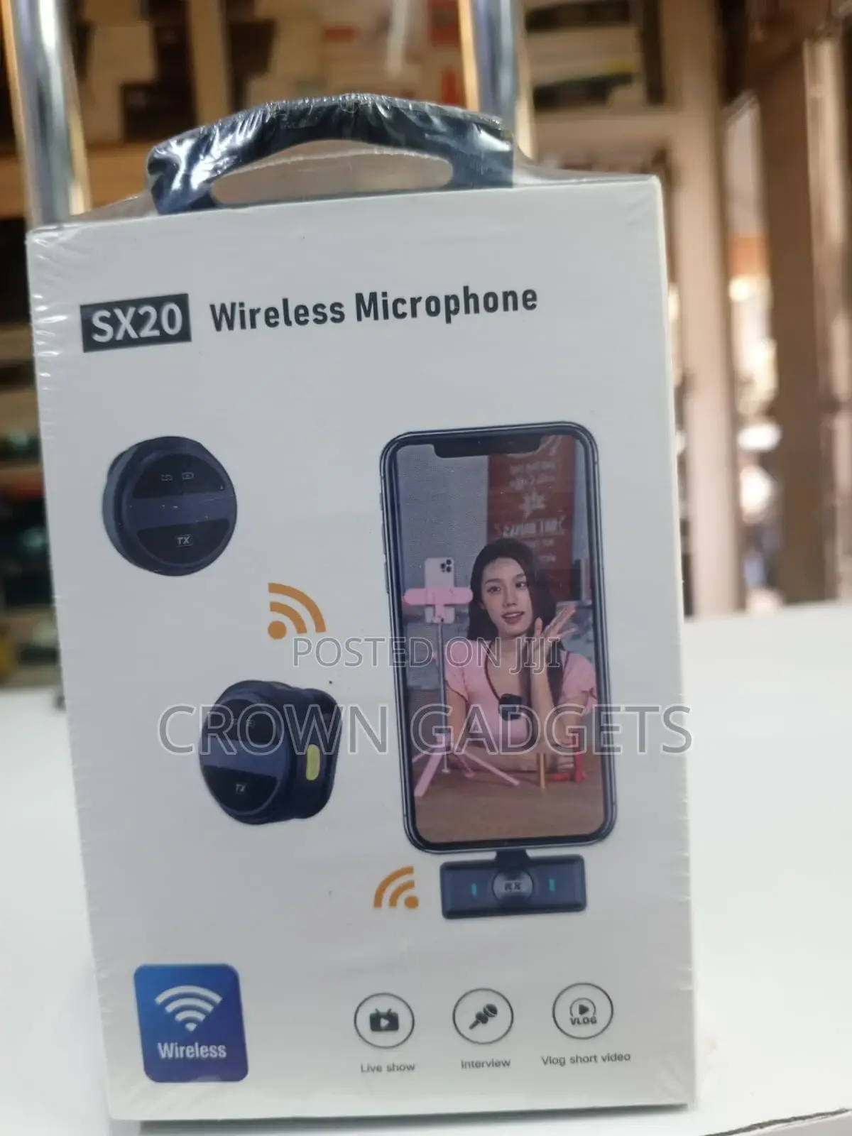 Sx20 Wireless Clip-on Mic With Noise Reduction for Phones