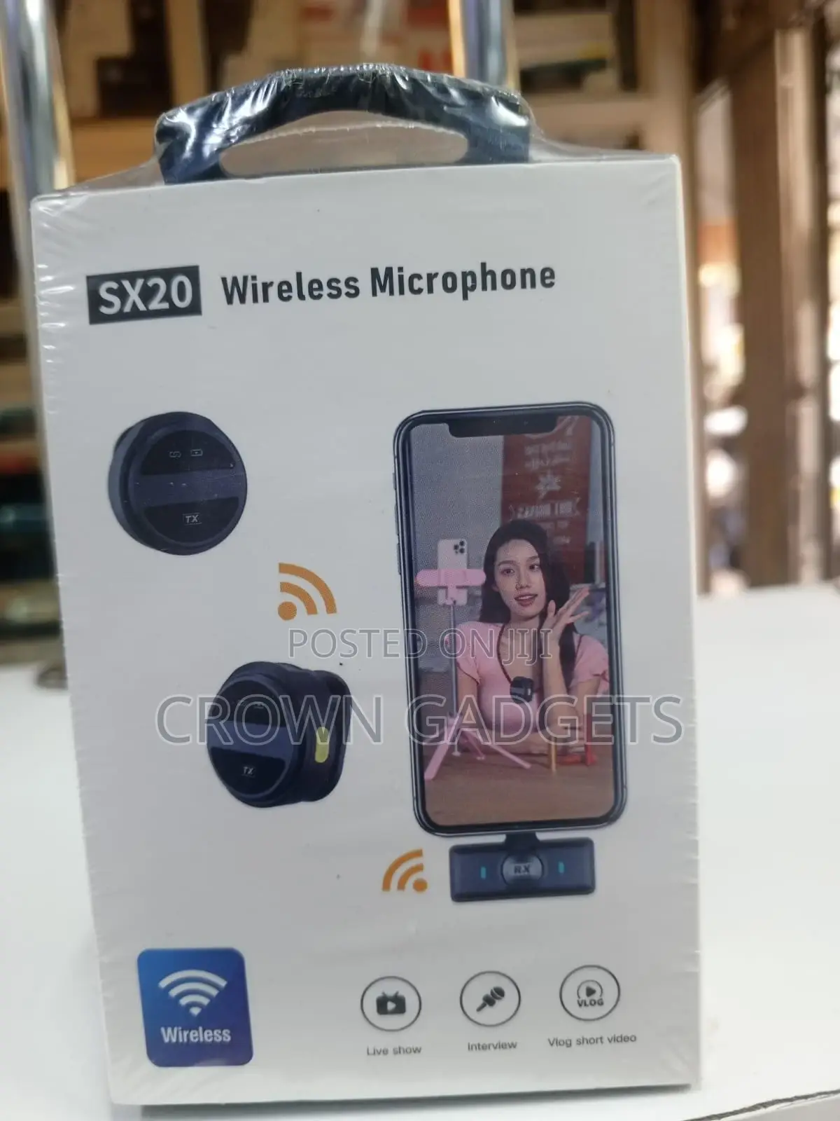Sx20 Wireless Clip-on Mic With Noise Reduction for Phones