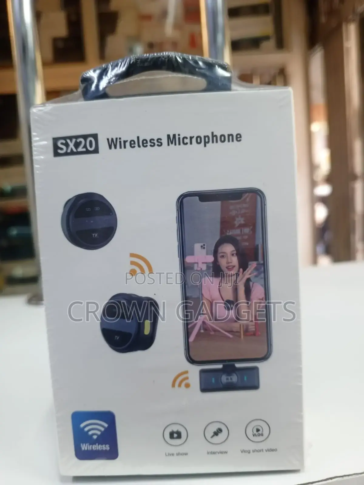 Sx20 Wireless Clip-on Mic With Noise Reduction for Phones