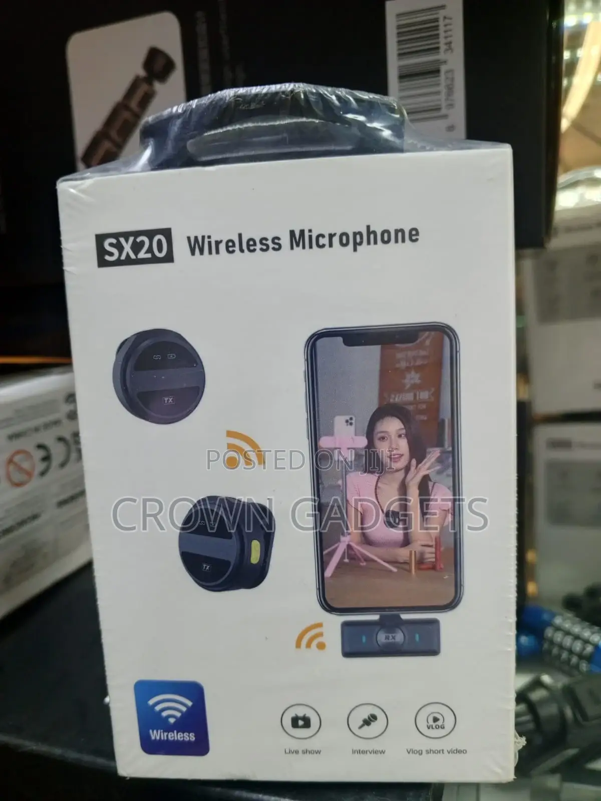 Sx20 Rechargeable Lavalier Mic for Vlogging Teaching