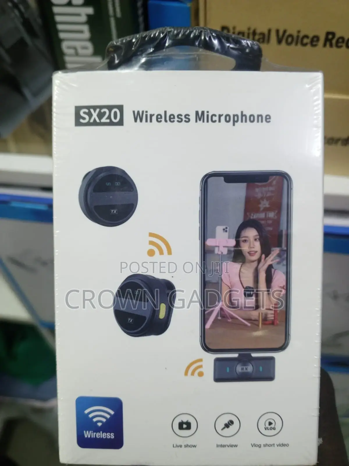 Sx20 Rechargeable Lavalier Mic for Vlogging Teaching