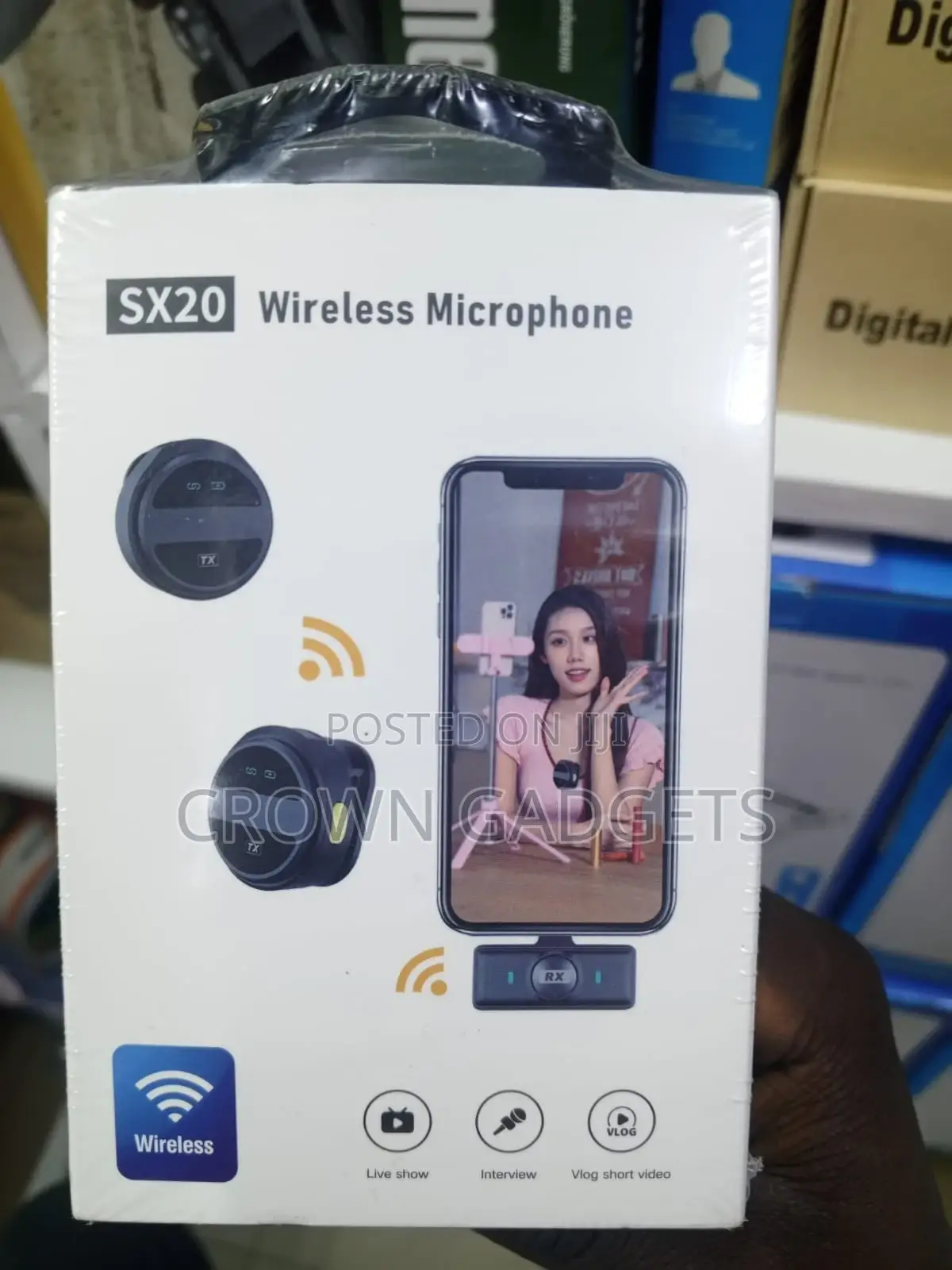 Sx20 Rechargeable Lavalier Mic for Vlogging Teaching