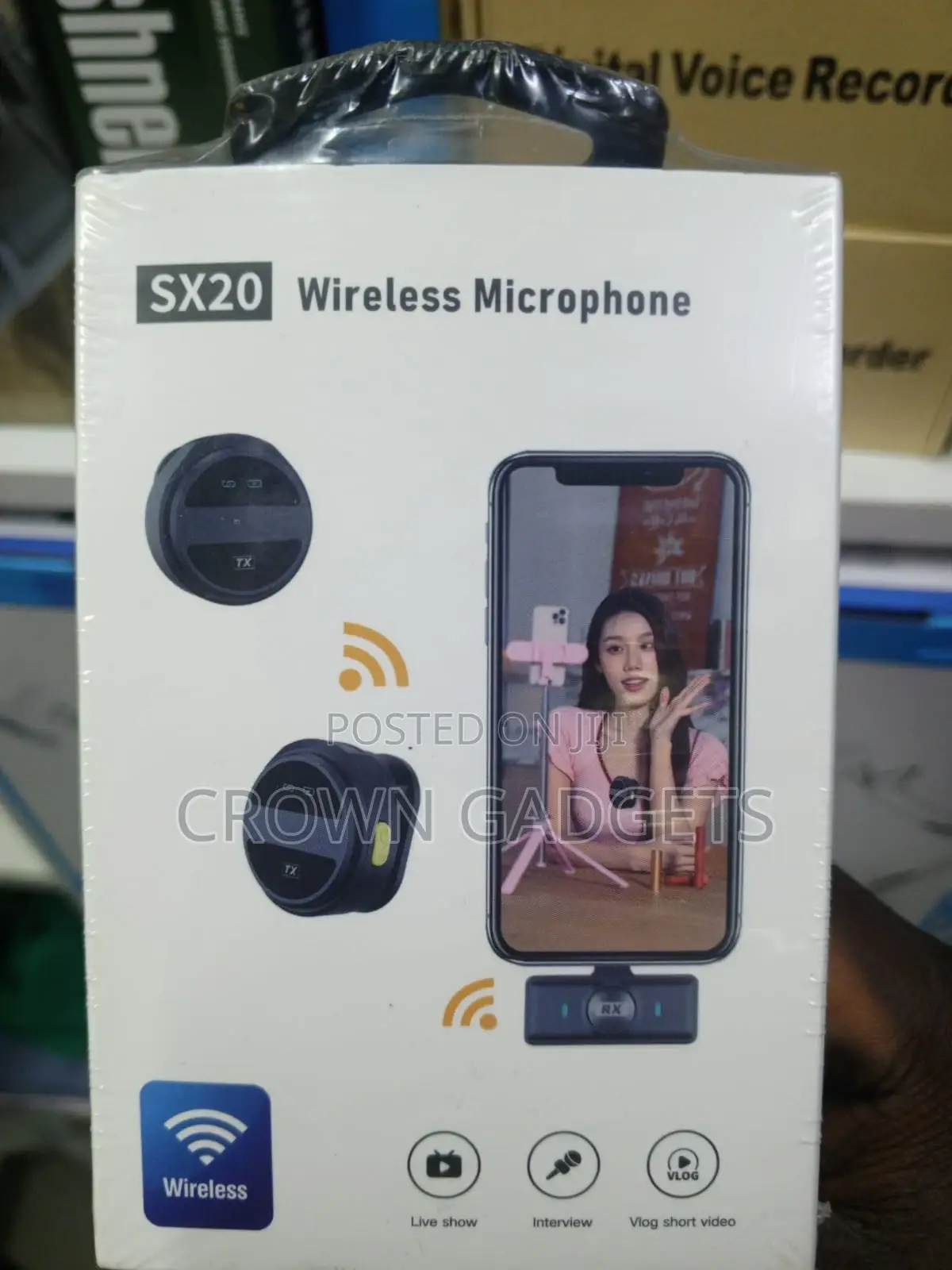 Sx20 2.4g Wireless Microphone for Interviews Livestream