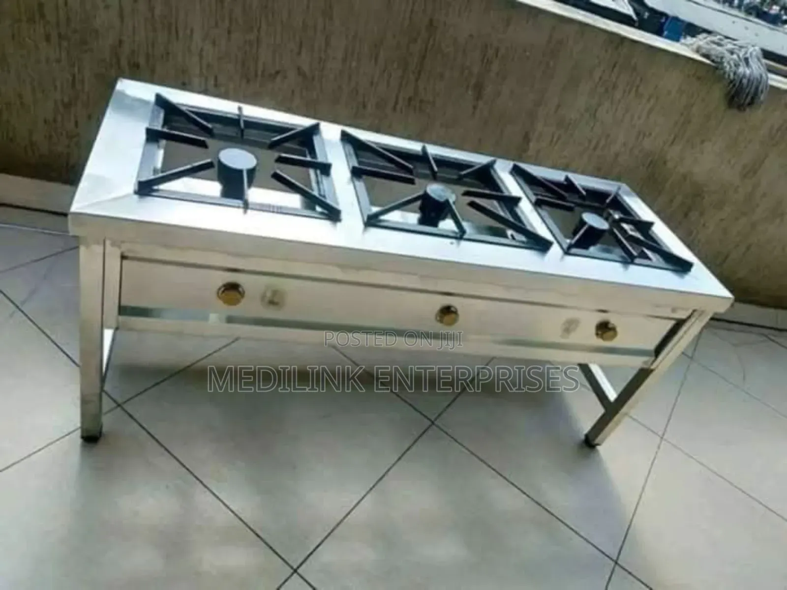 Stainless Steel 3-High Pressure Burner Cooker