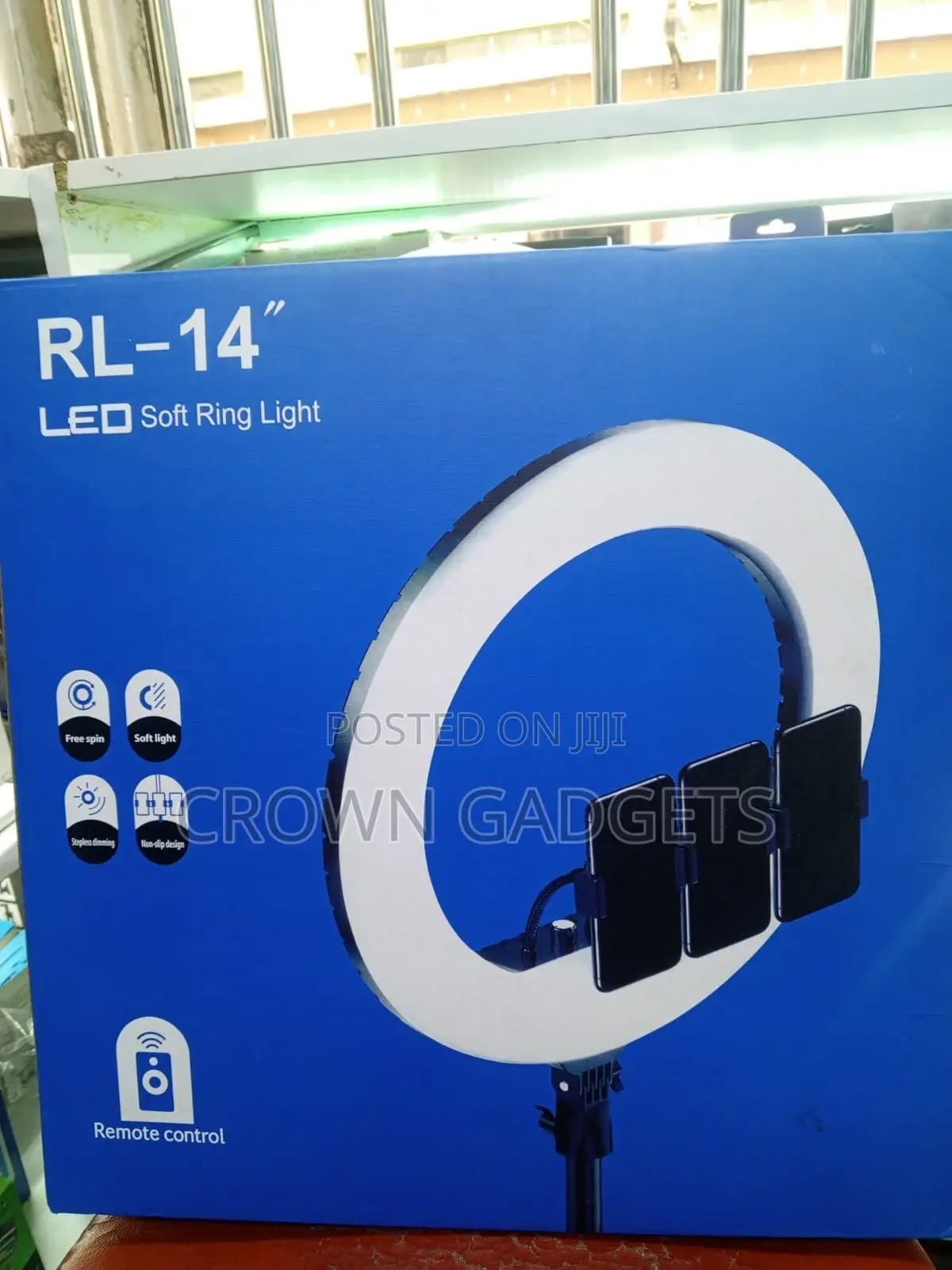 Rl-14 Soft Led Ring Light With Phone Holder Adjustable Color