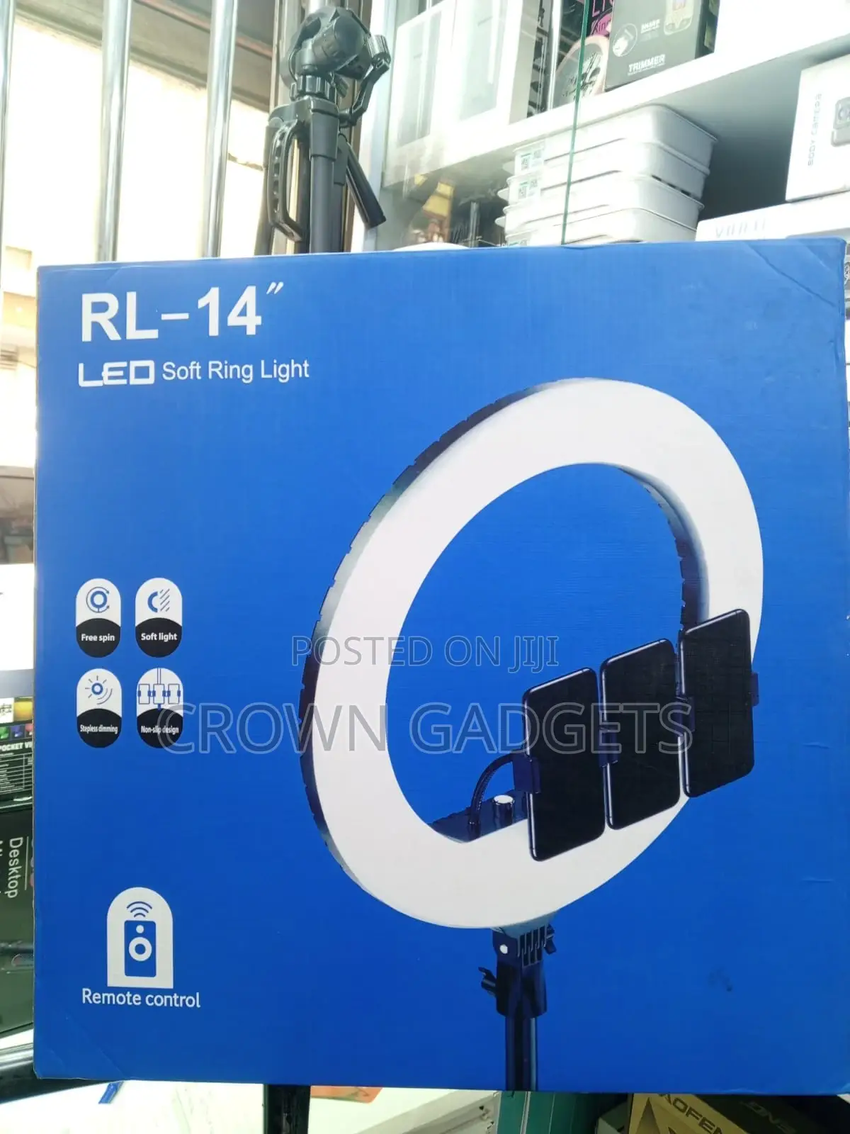 Rl-14 Soft Led Ring Light With Phone Holder Adjustable Color