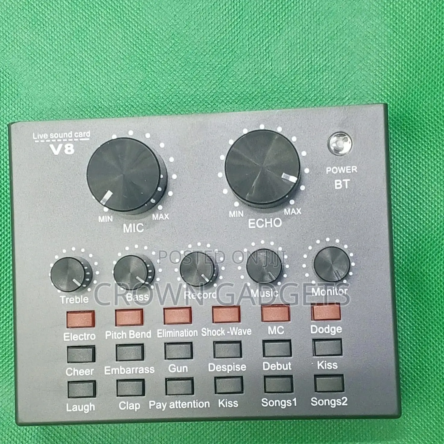 V8 Live Sound Card With Auto-tune, Reverb Noise Reduction
