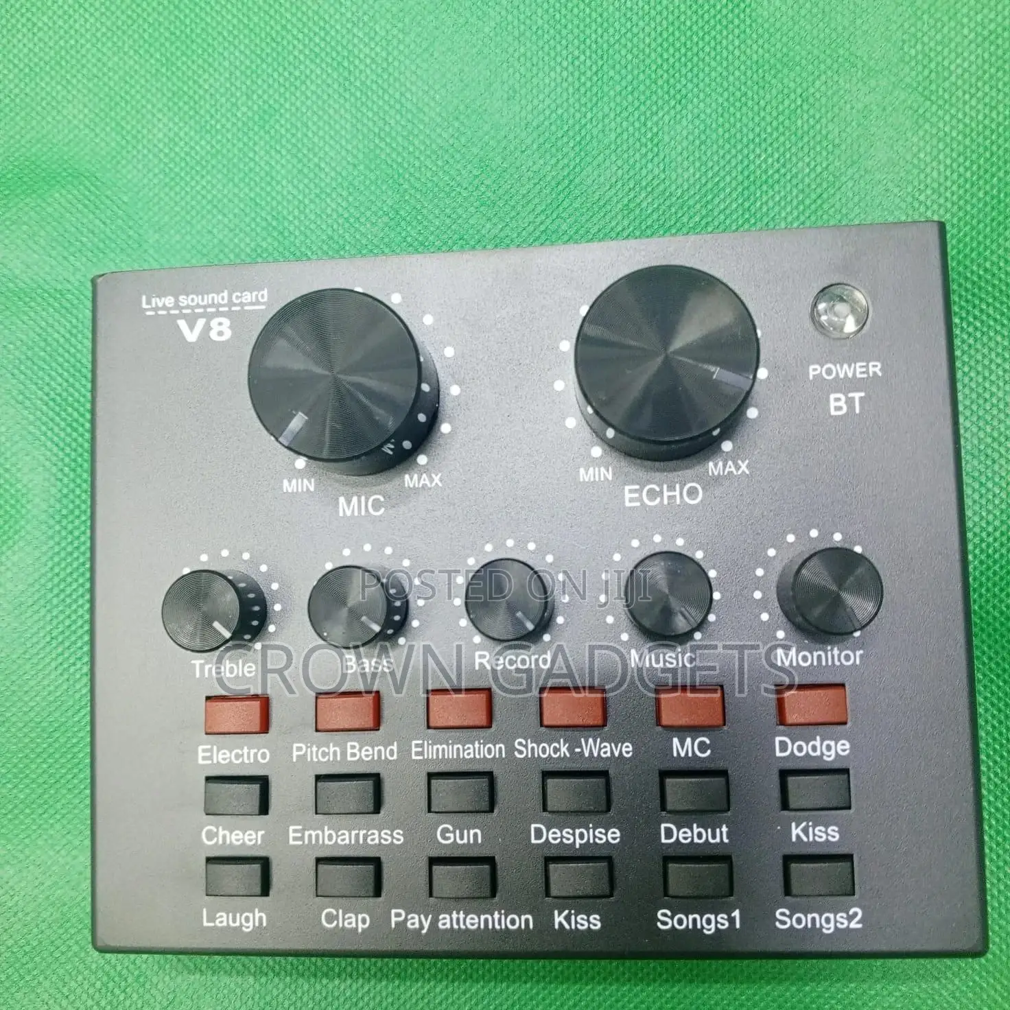 V8 Live Sound Card With Auto-tune, Reverb Noise Reduction