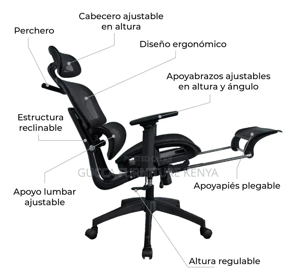 Full Mesh Executive Orthopedic Adjustable Office Seat