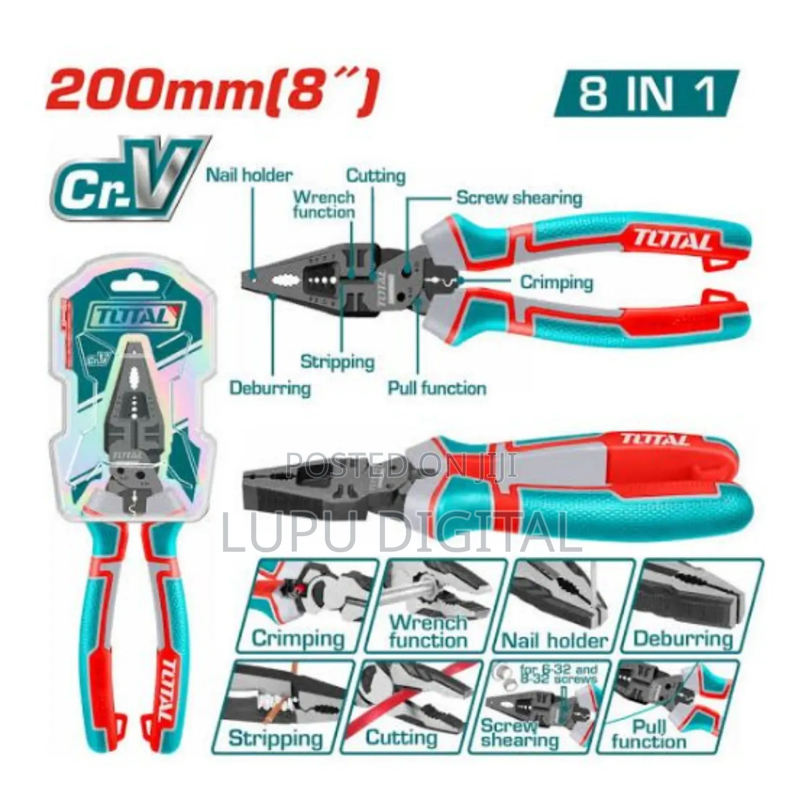 8 in 1 Multi- Function Combination Pliers* Thtmf186