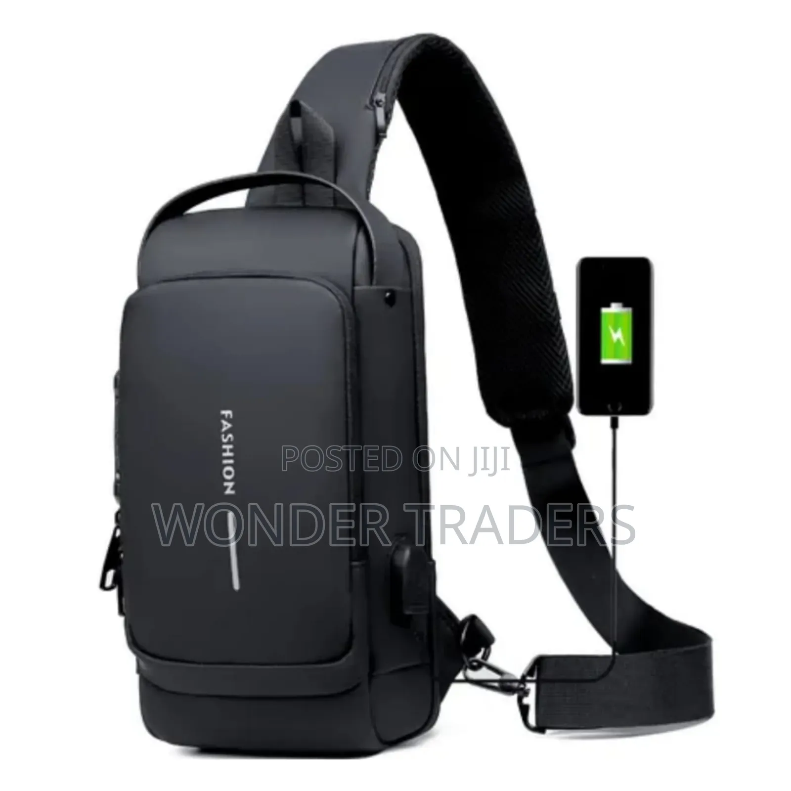 Multifunction Anti -Theft Usb Shoulder/Chest Bag, Waterproof 
 ~