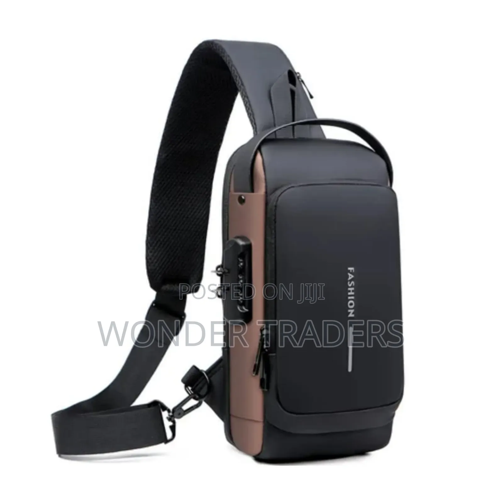 Multifunction Anti -Theft Usb Shoulder/Chest Bag, Waterproof 
 ~