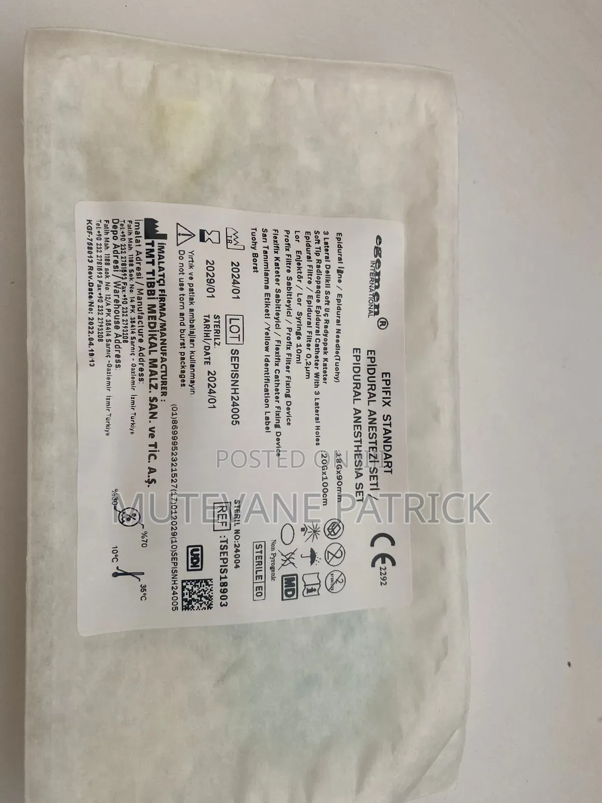 Epidural Kit