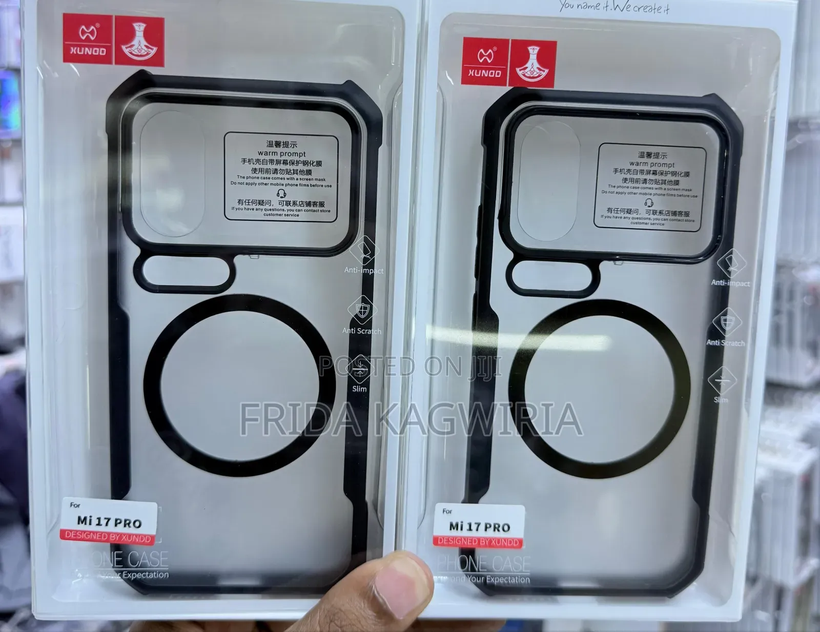 Mi 17 Pro Xundd Shockproof Clear Back Cover With Magsafe