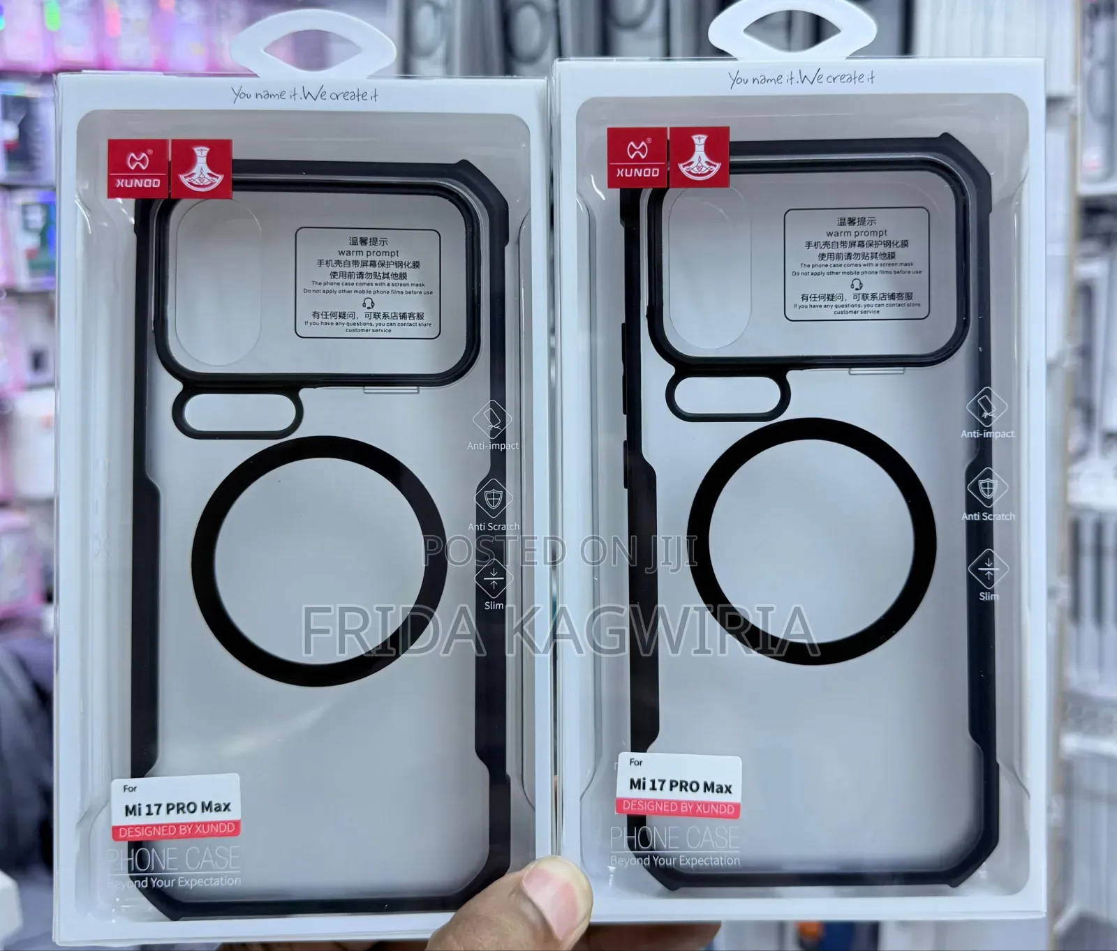 Mi 17 Pro Max Xundd Shockproof Clear Back Cover With Magsafe