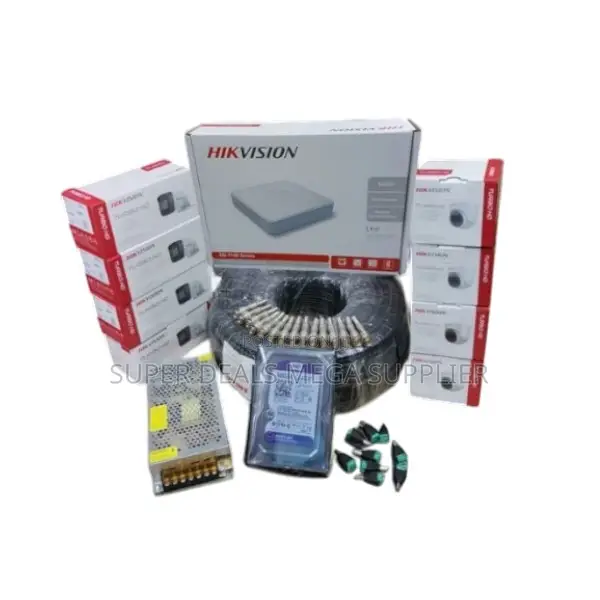 Complete Hikvision 8 Camera CCTV System With Weather Resistant Housing