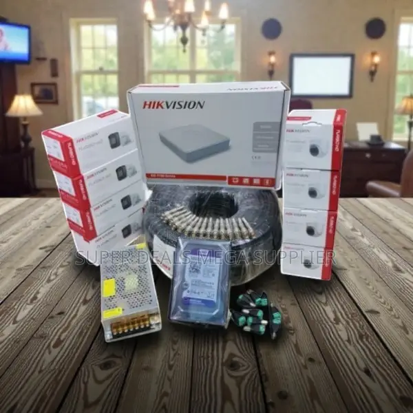 Full System Kit 8 Hikvision Cameras 2mp With Android and Ios Support