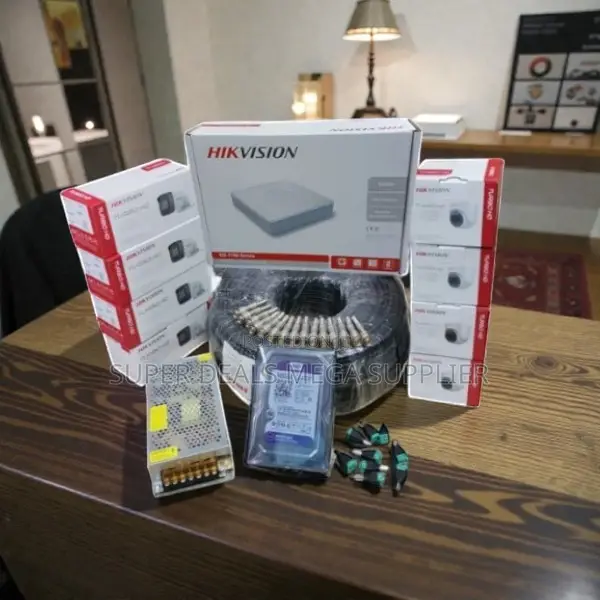 Remote Control Access Reliable Quality 8 Cameras Hikvision CCTV Kit