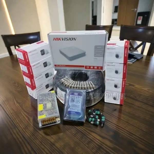 Full System 8 Hikvision Cameras 1080p With Weather Resistant Housing