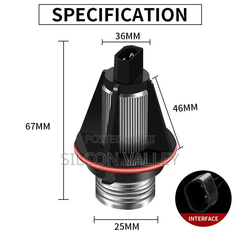 2pcs Led Angel Eyes Marker Lights Bulbs Lamp for BMW