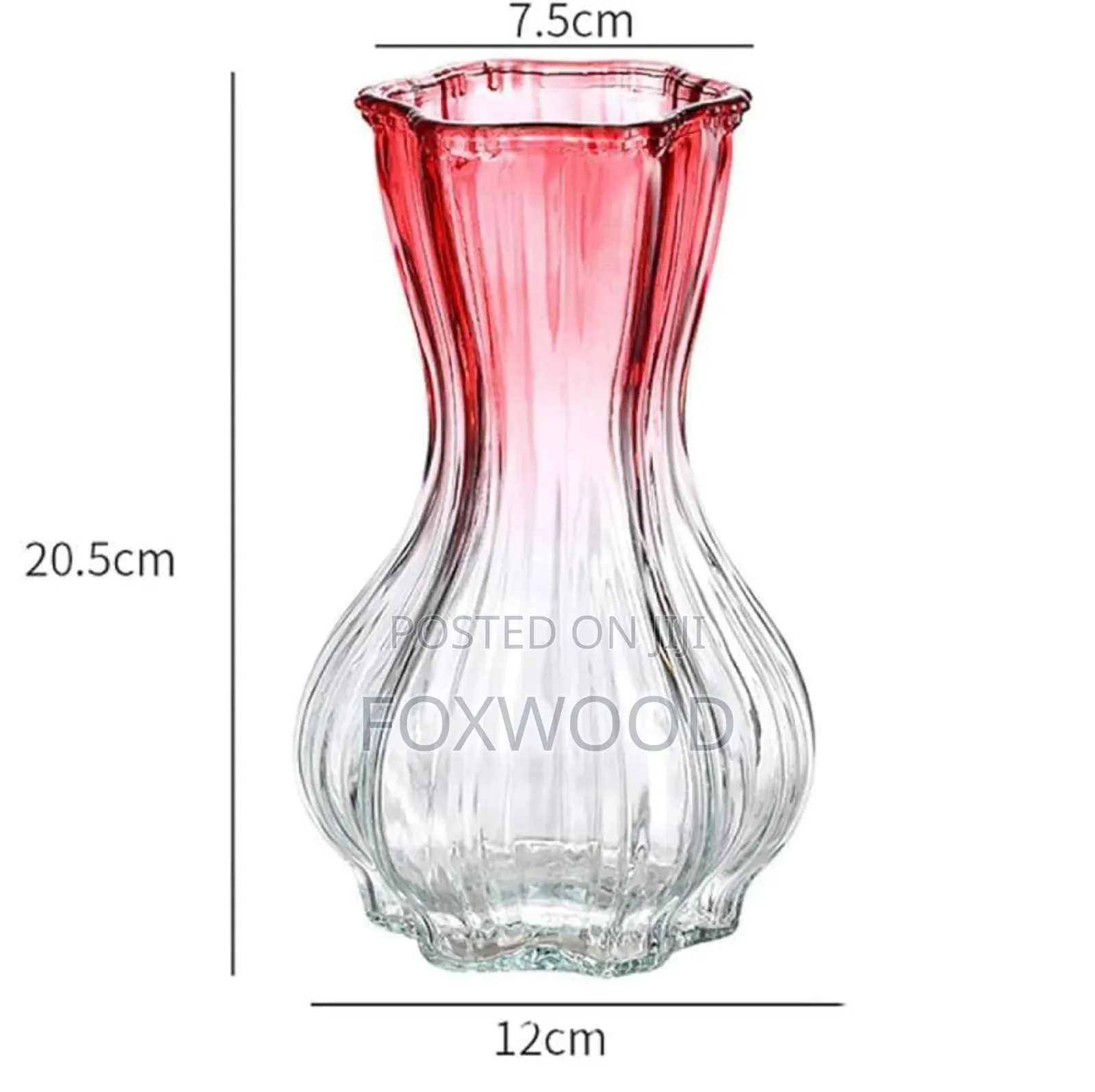 20cm High 800ml Flower Vase
