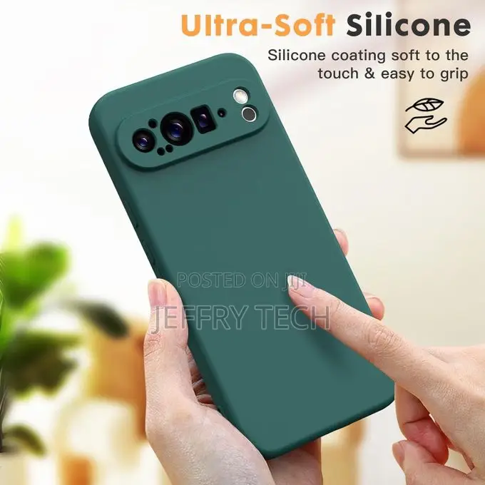 Google Pixel 9, 9 Pro, 9 Pro Xl Silicone Case-Green