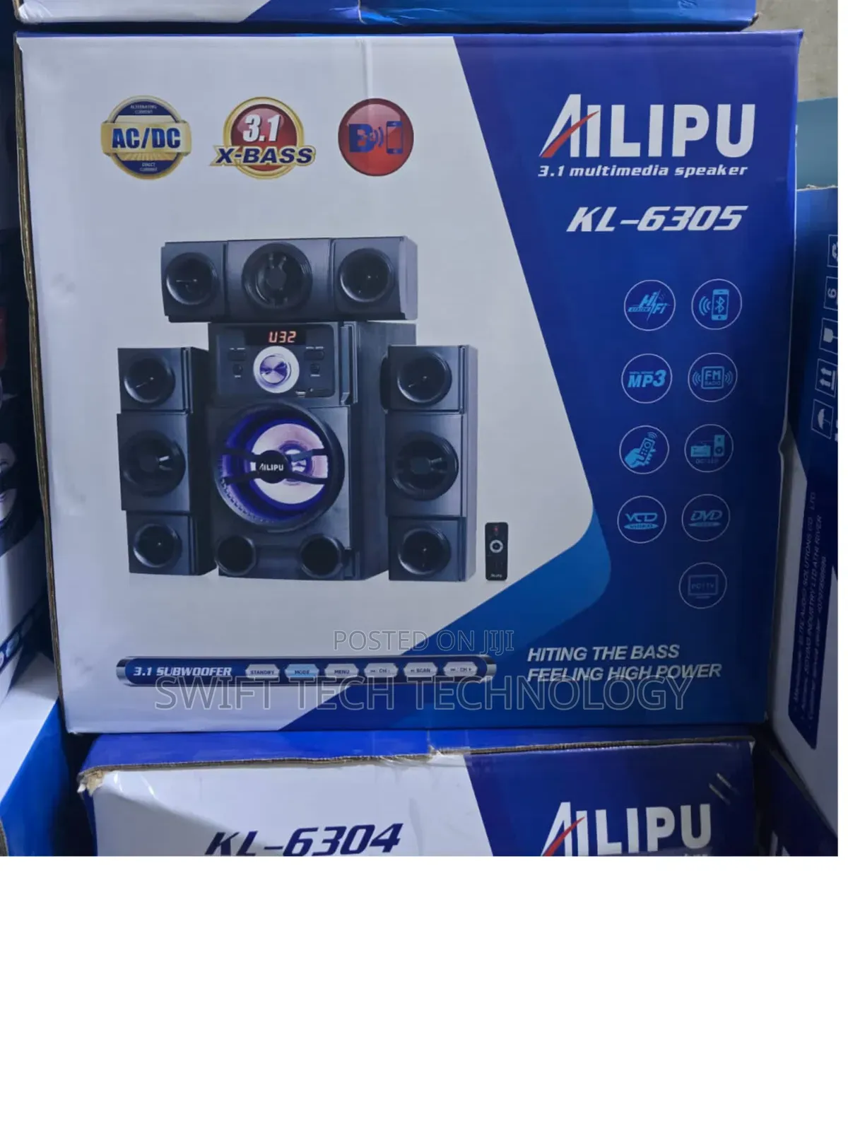 3.1ch Ailipu Homethearte Multimedia Speaker System Woofer