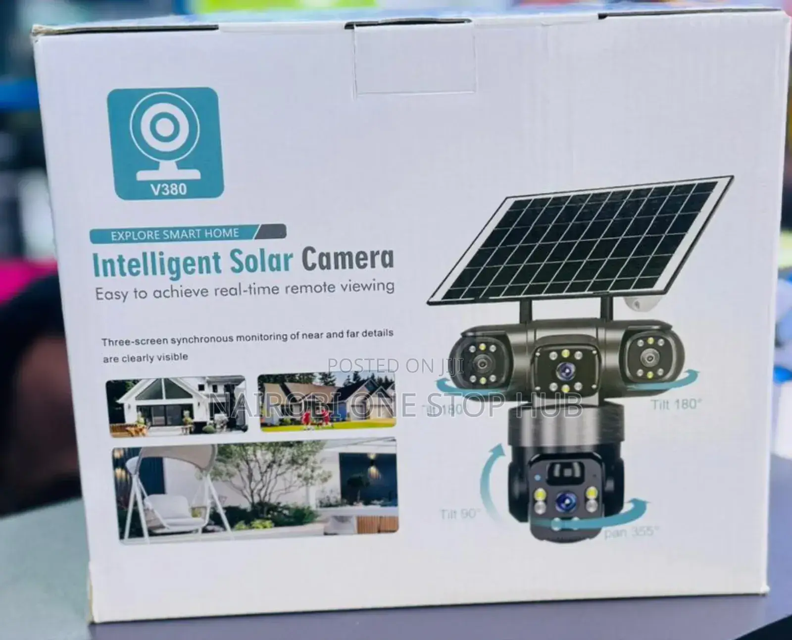 V380 Intelligent Solar Camera. 4g Simcard