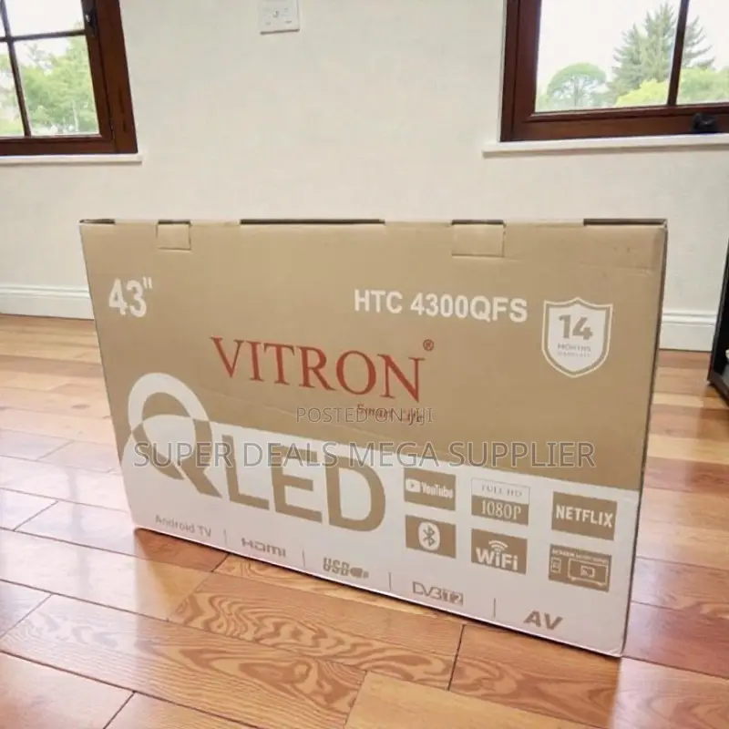 Vitron 43 Inch Qled Smart Android Tv With Dual Connectivity