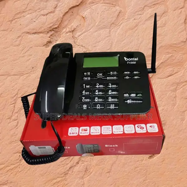 Easy to Use Bontel T1000 Dual Sim Wireless GSM Desktop Phone