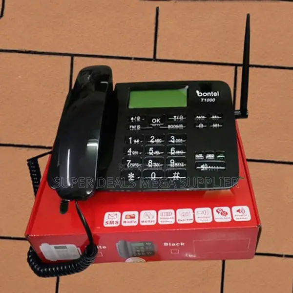Bontel T1000 Dual Sim Wireless GSM Landline Deskphone for Office Use