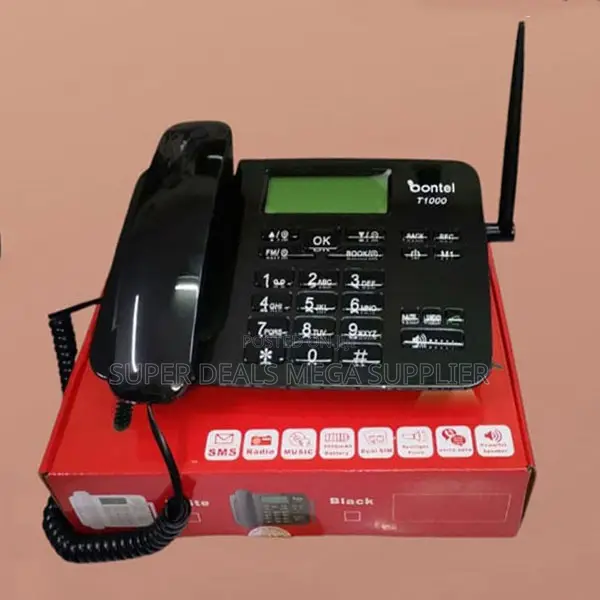Easy to Use Bontel T1000 Dual Sim GSM Wireless Desktop Landline Phone