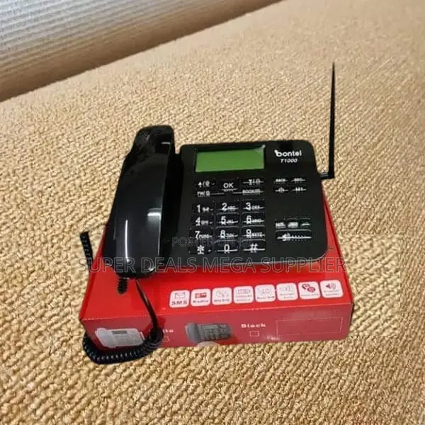 Bontel T1000 Dual Sim Wireless GSM Desktop Phone With LCD Display