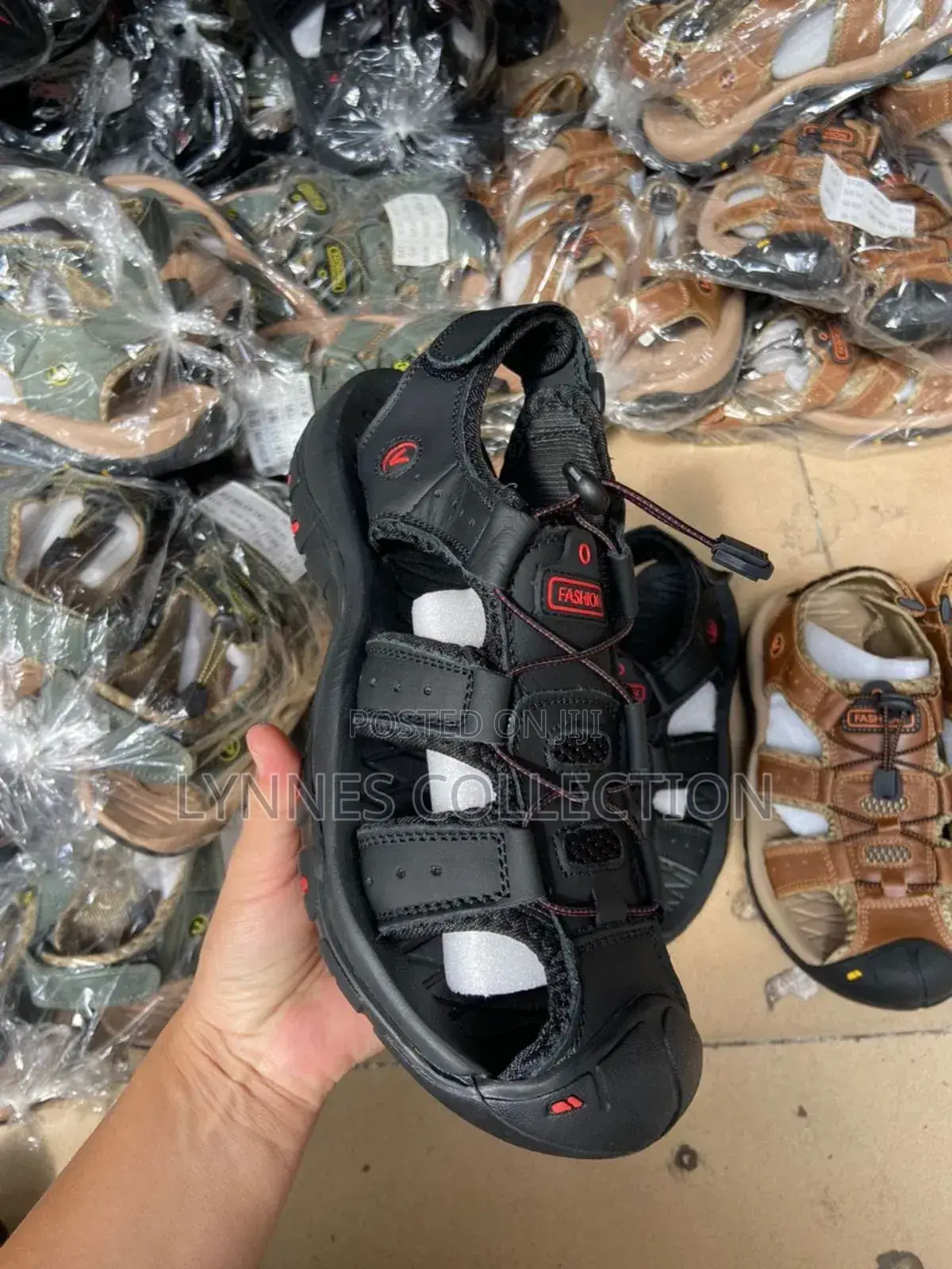 Men Quality Leather Open Shoes