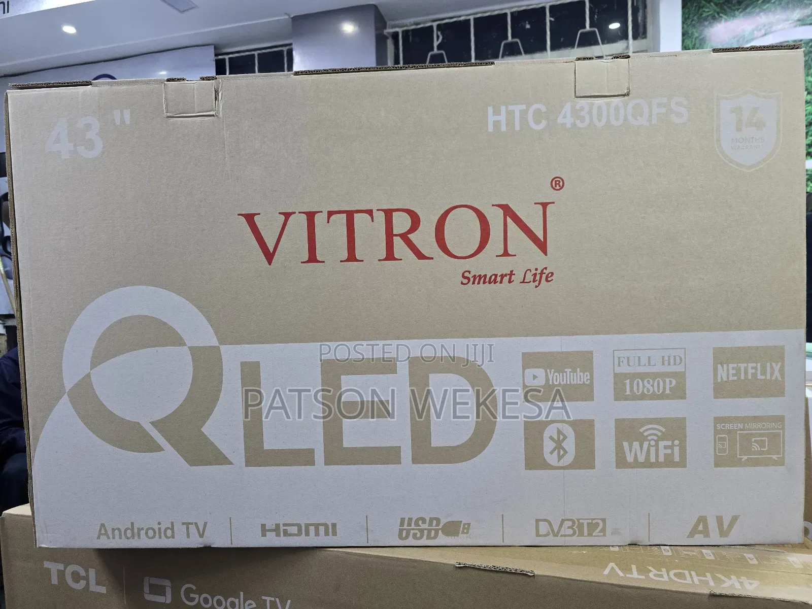 Vitron 43 Inch Qled Smart Tv 4300qfs Full Hd