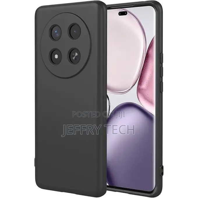 Liquid Black Pouch for Honor X9c - Flexible Tpu Scone Protective Case