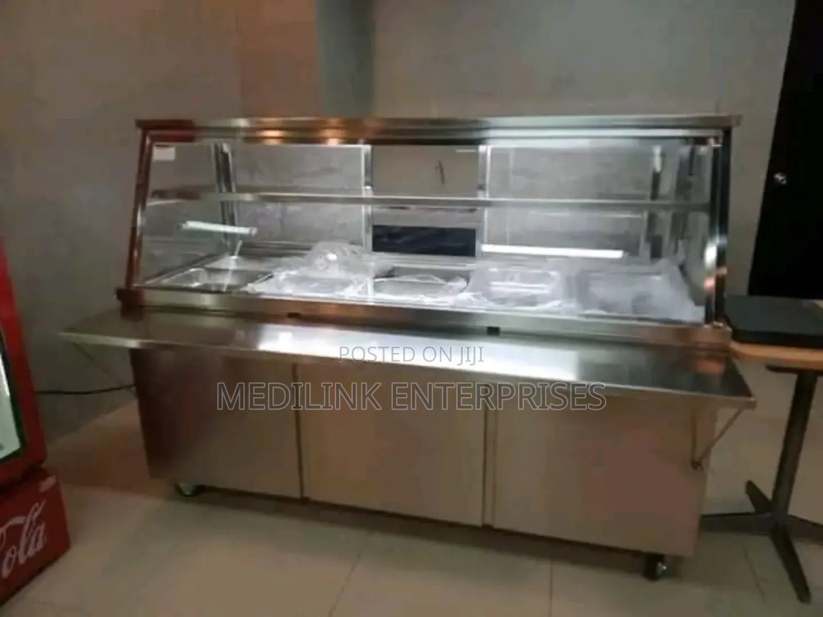 6ft Stainless Steel Food Warmers Display