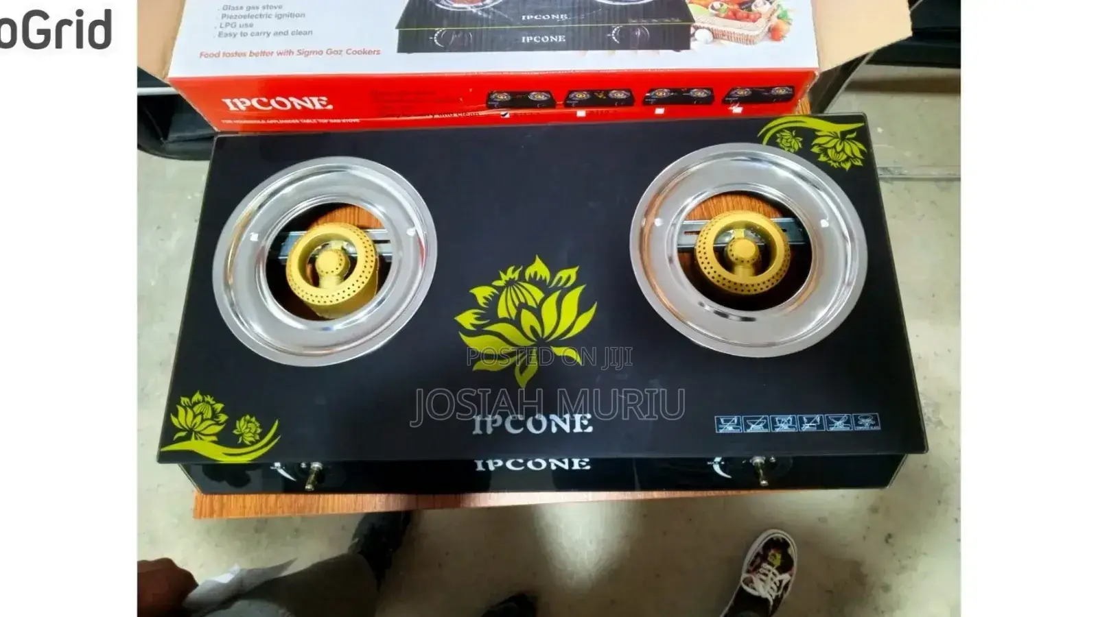 Ipcone Glass 2 Burner Cooker