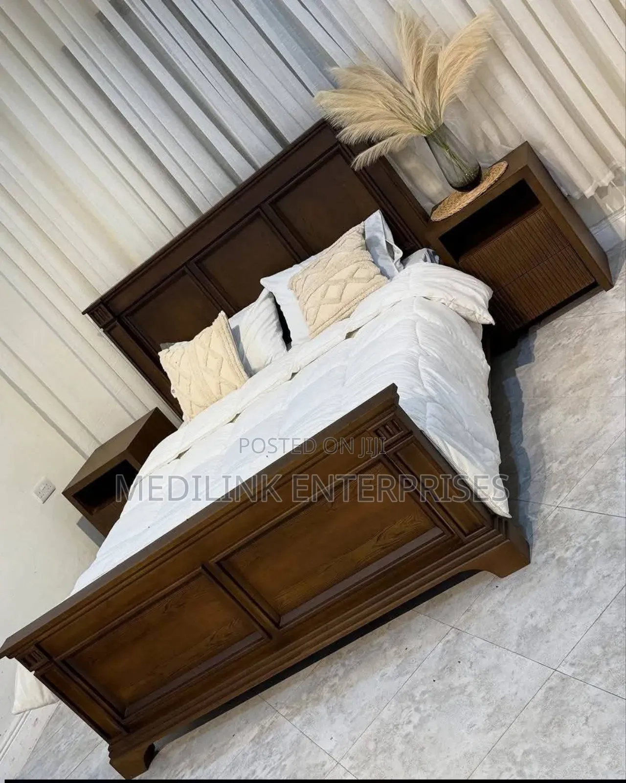 Wooden Matt Solid King Sized Bed