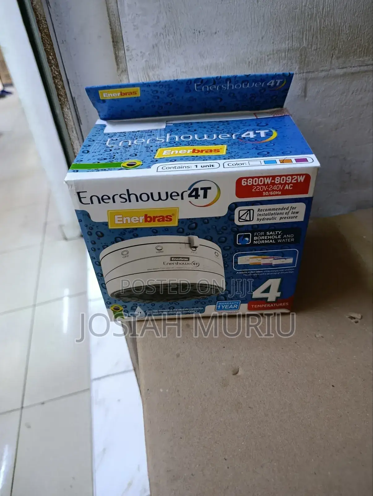 Enershower 4t Electric Shower – 6800w–8092w