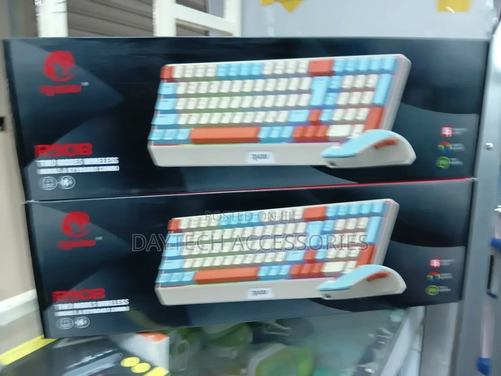 The Raiku R908 I Rechargeable Wireless Keyboard and Mouse Combo.