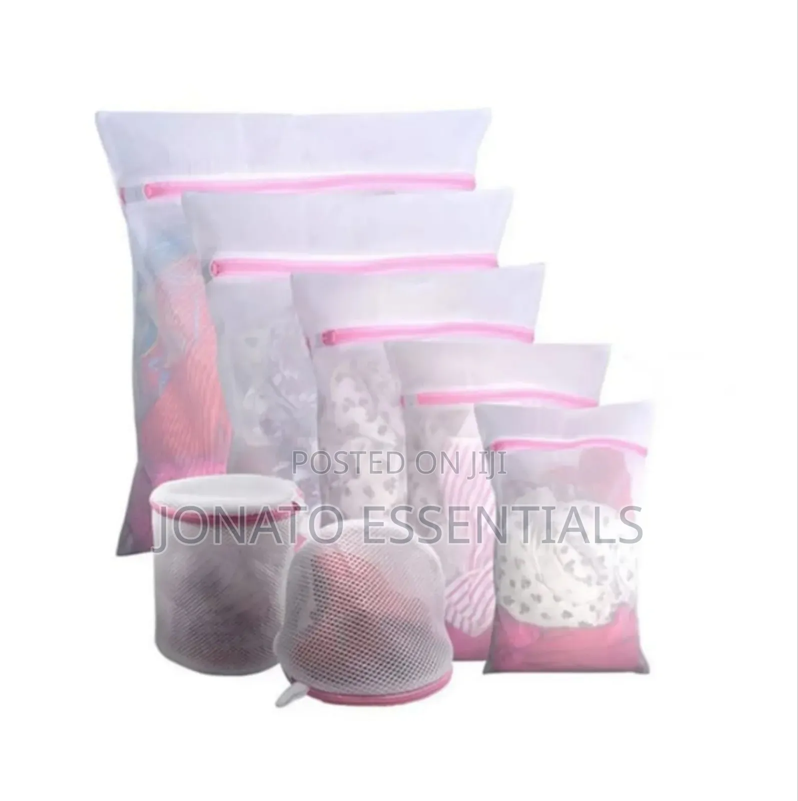 Set of 6 Premium Laundry Mesh Bags With Zipper