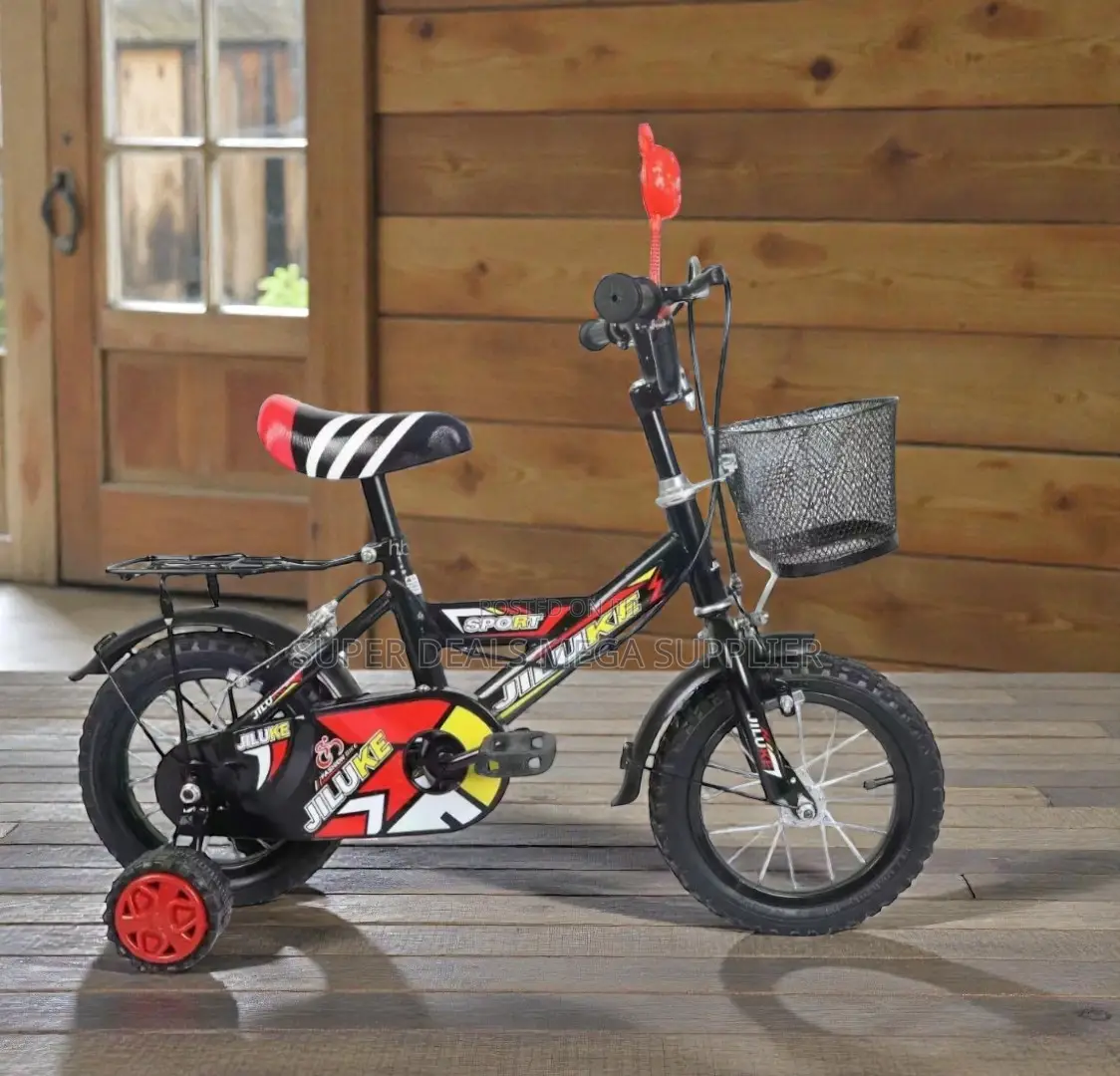 Children’S 2-11 Years 12–16 Inch Bike With Training Wheels and Basket
