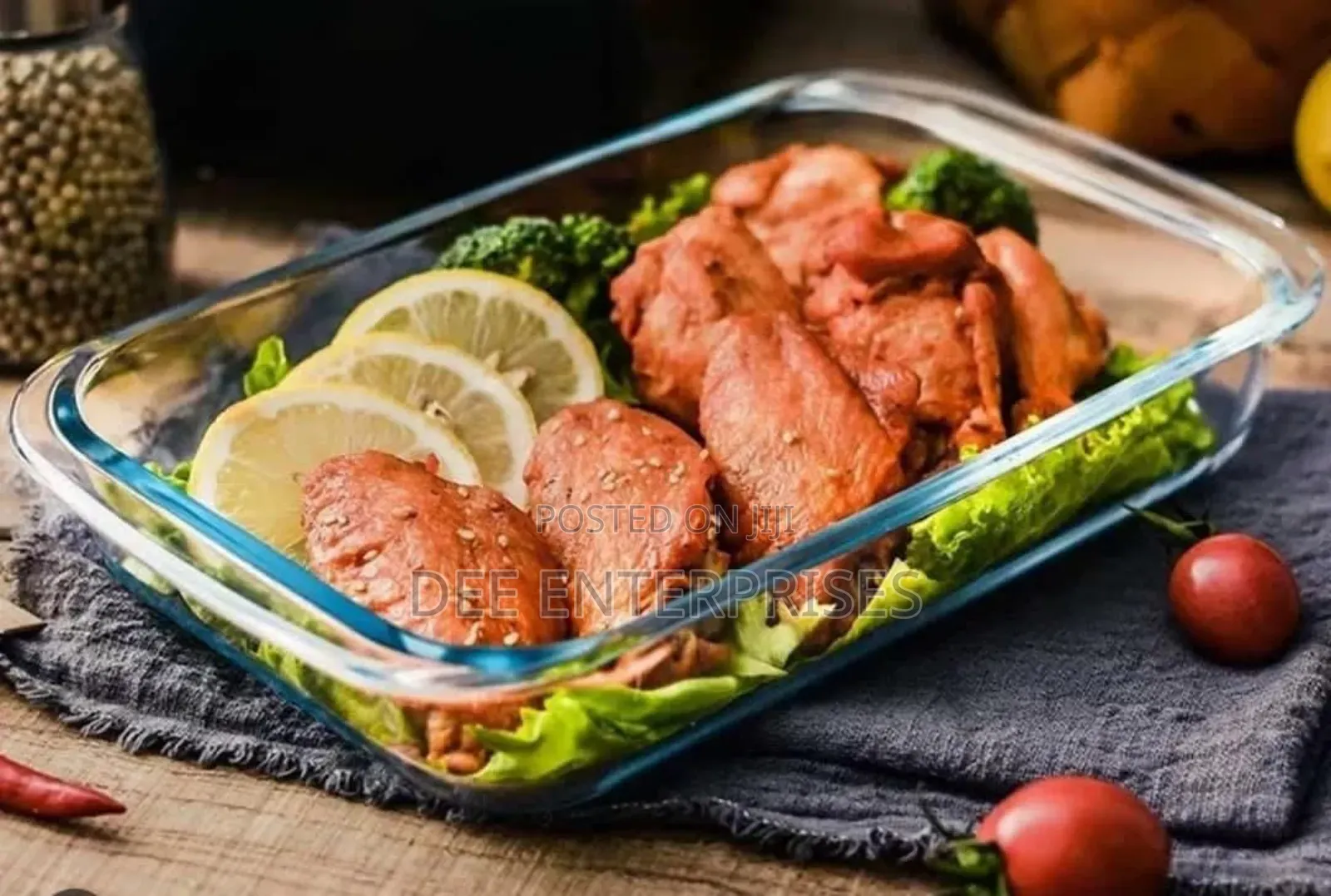 1pc Rectangular Glass Baking Tray