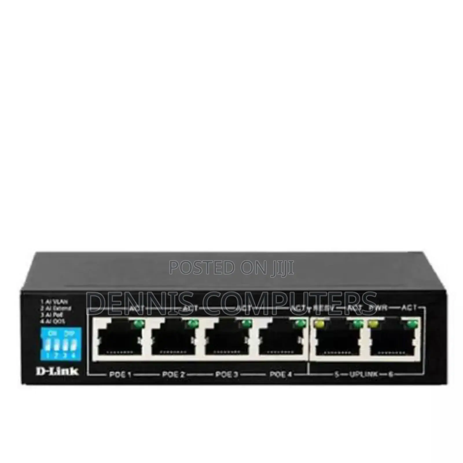 D-Link Des-F1006p-E 6-Port Unmanaged Poe Switch