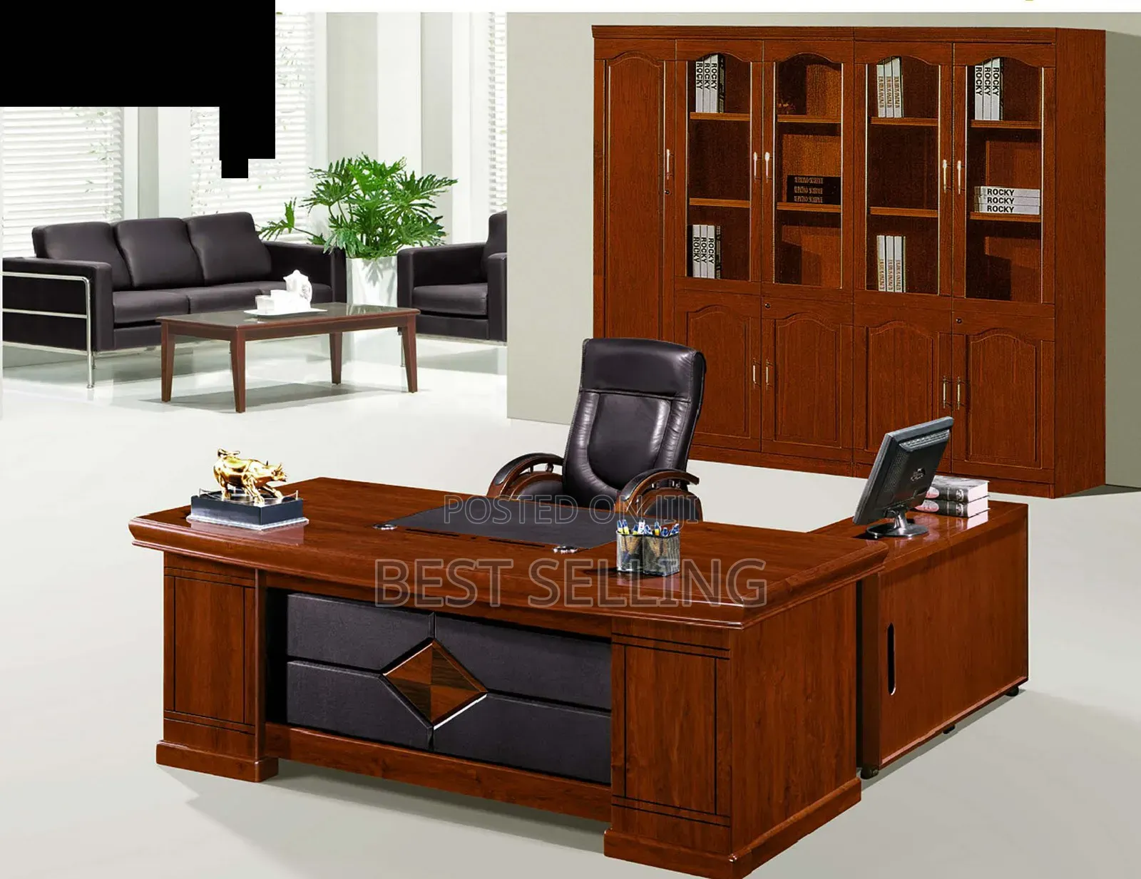 Well Presented Brown Executive Boardroom